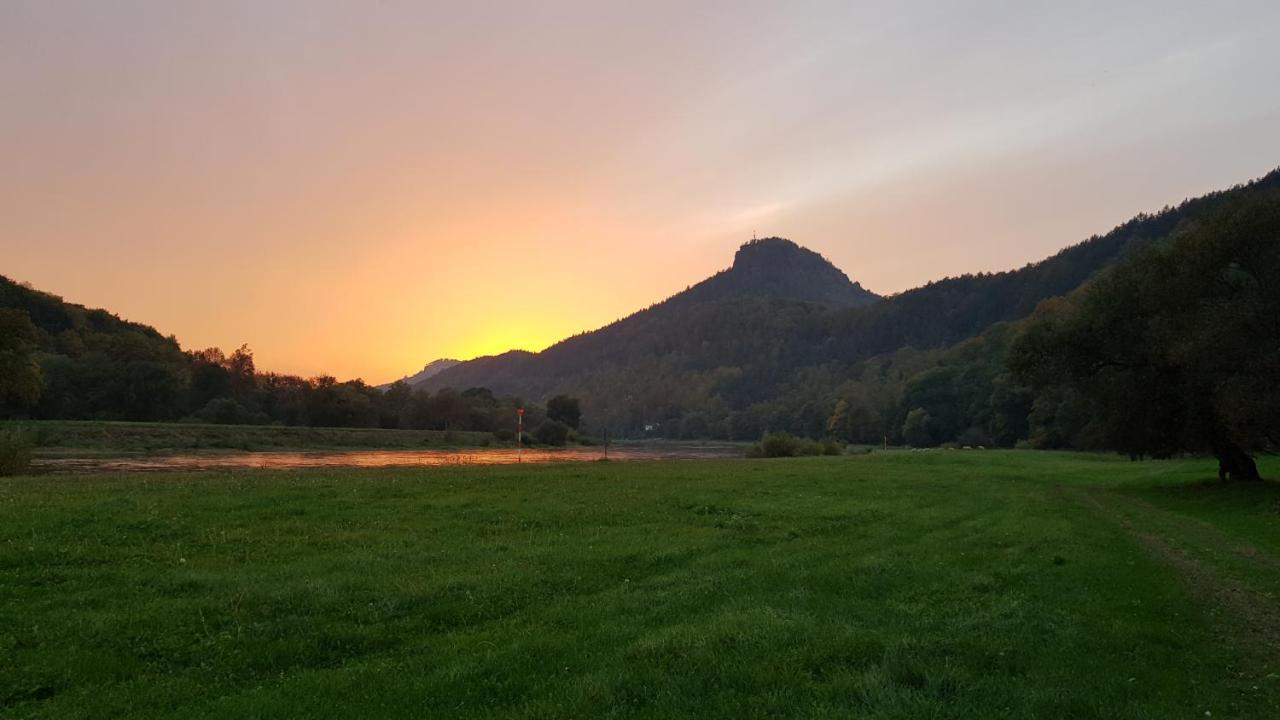 Ferienwohnungen "Gruendelrast" Prossen Luaran gambar